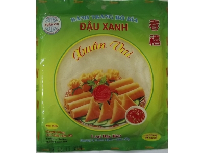 Bánh tráng bò bía đậu xanh